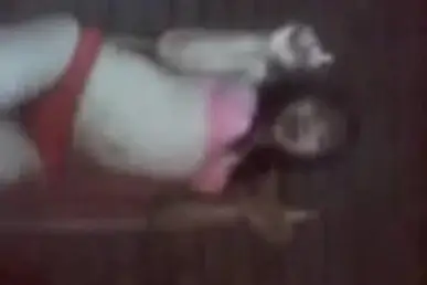 Dokumentasi Gadis Cantik Live Kasur BH Pink