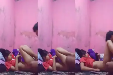 Gadis Siswi Cantik Pasrah Kasur Kakak Tiri